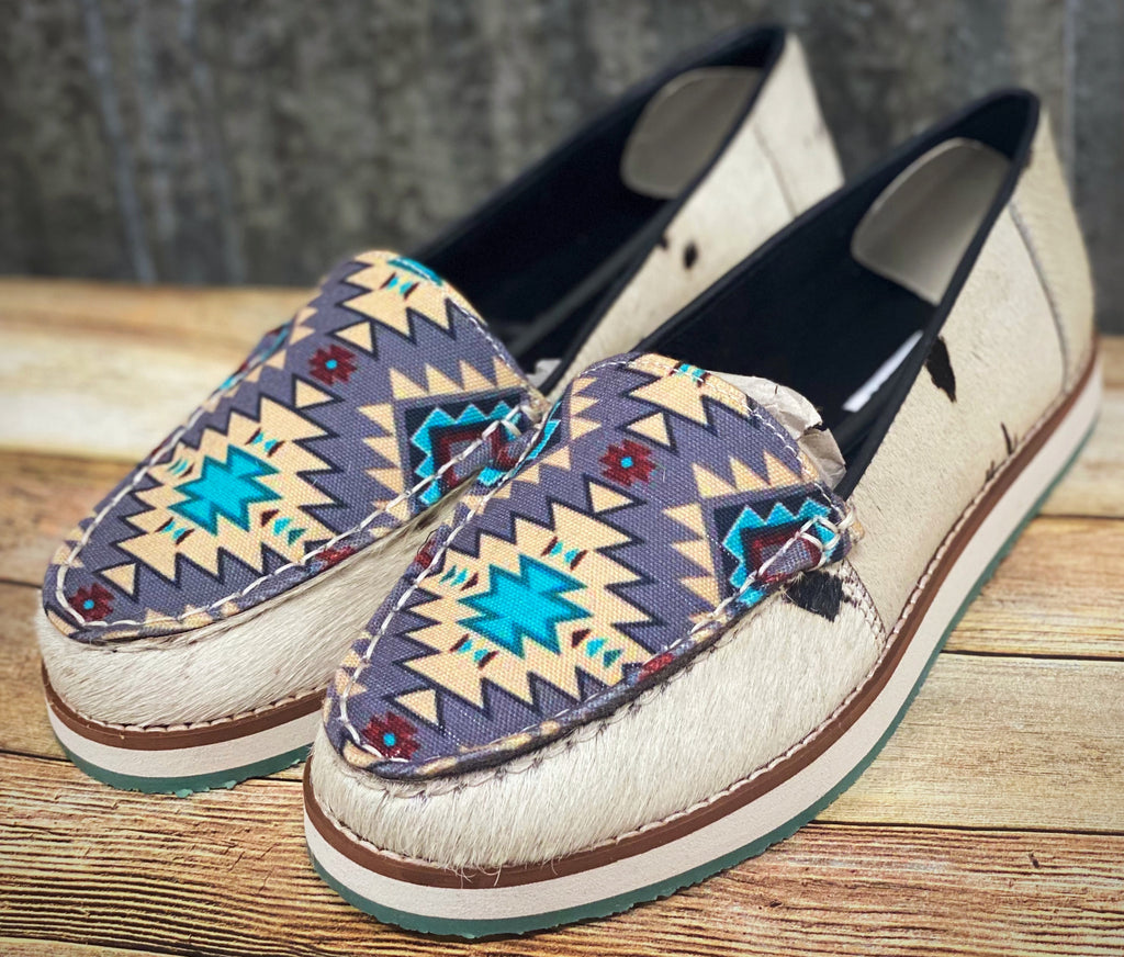 Gray Aztec Verdana Shoes