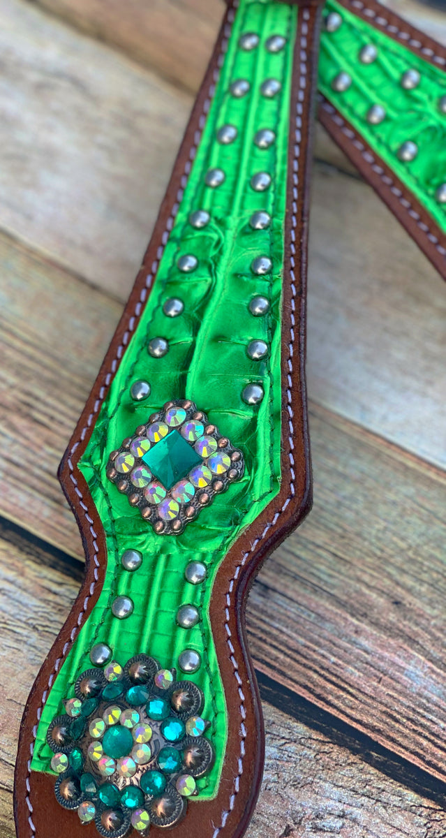 Lime Green Tack Set Twisted T Tack