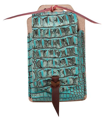 Turquoise Gator Cell Phone Holder