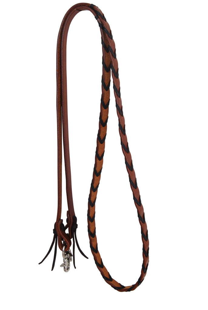 Rafter T Ranch Brown Laced Reins