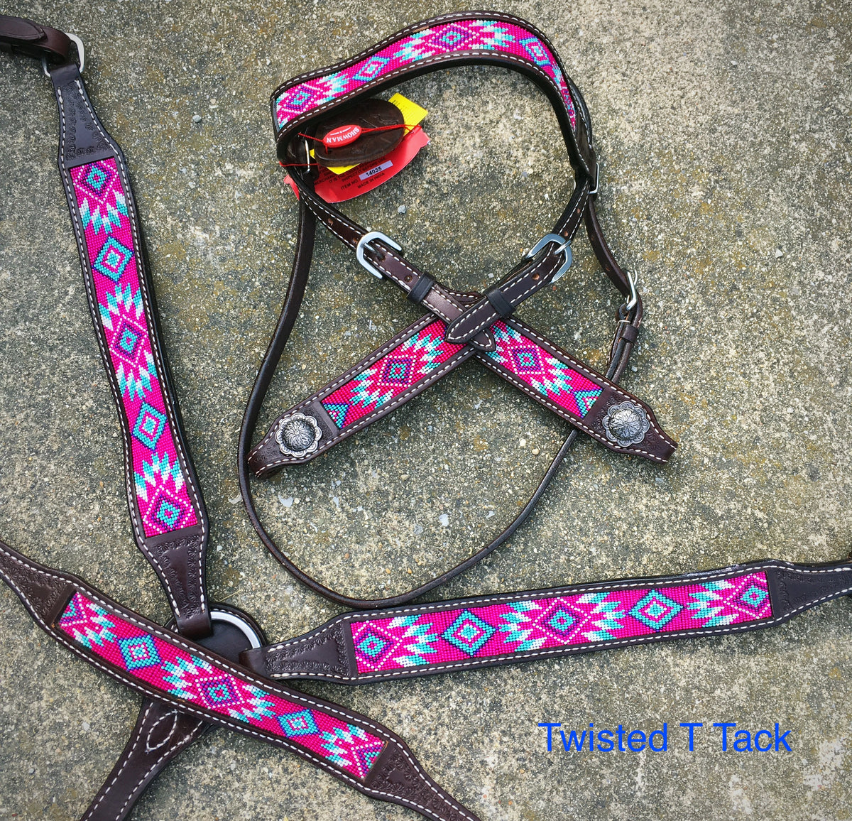 Hair on Hide Inlay Tack Set – Twisted T Tack