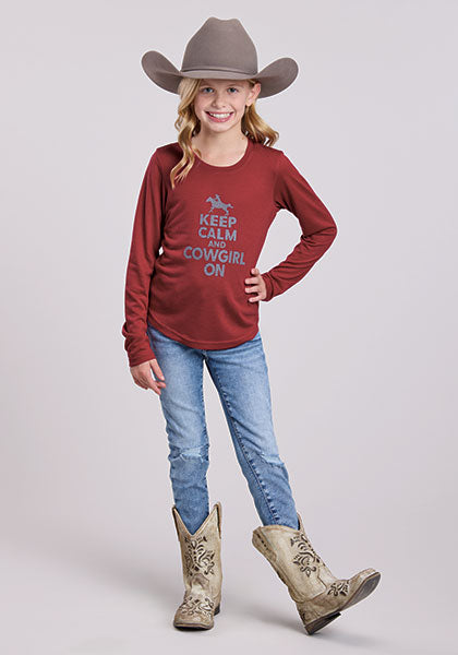 Roper Girl's Keep Calm Shirt