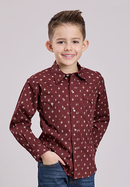 Roper Boy's Mini Aztec Shirt