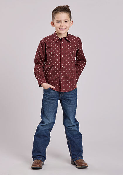 Roper Boy's Mini Aztec Shirt