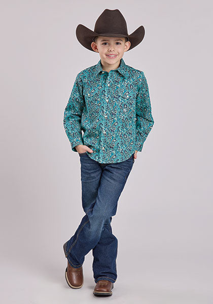 Roper Boy's River Paisley Shirt