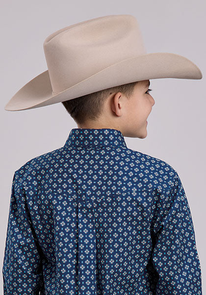 Roper Boy's Pinwheel Foulard Shirt