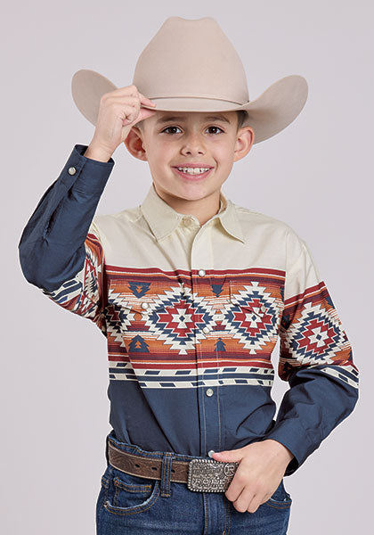 Roper Boy's Aztec Shirt