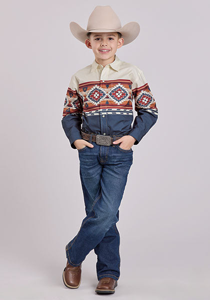 Roper Boy's Aztec Shirt