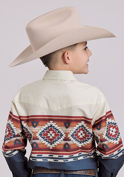 Roper Boy's Aztec Shirt
