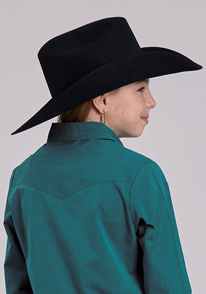 Roper Girl's Blue Jay Shirt