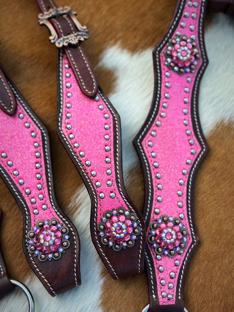 Pink Sparkle Pony Size Tack Set