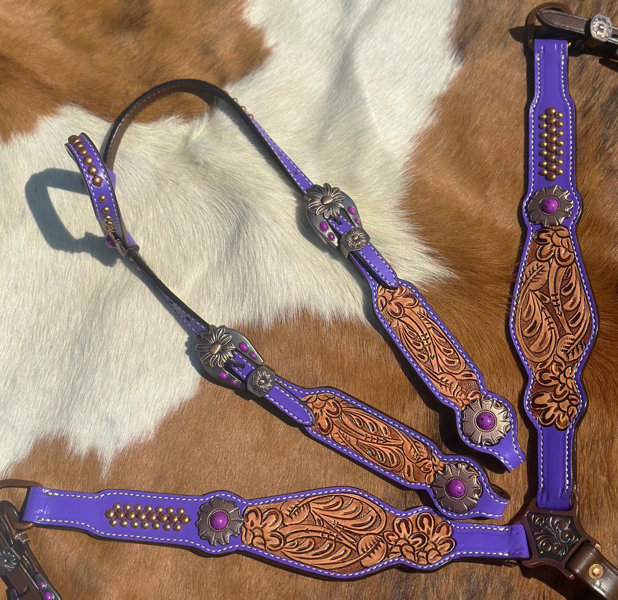 Selle Western Horse Tack synthétique violette toutes tailles Selle Western Horse Tack synthétique violette toutes tailles