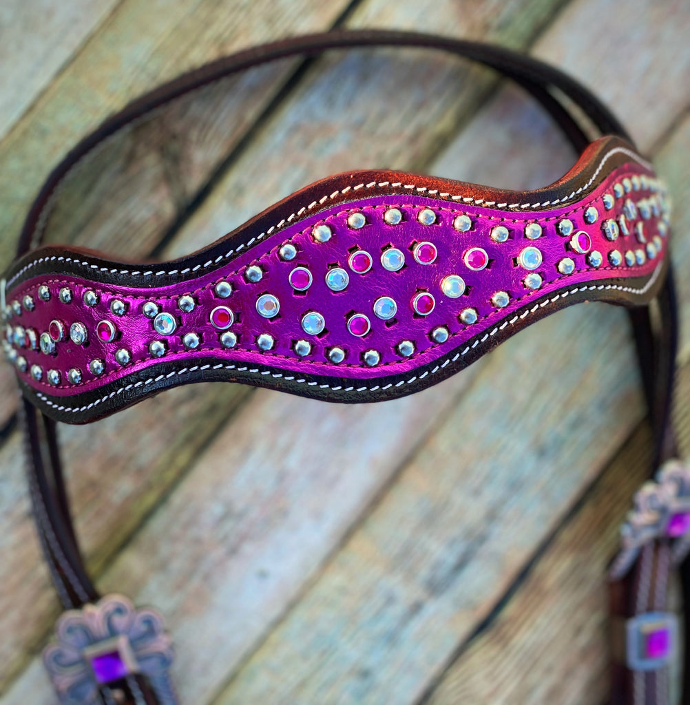 Magenta Princess Cob Size Tack Set