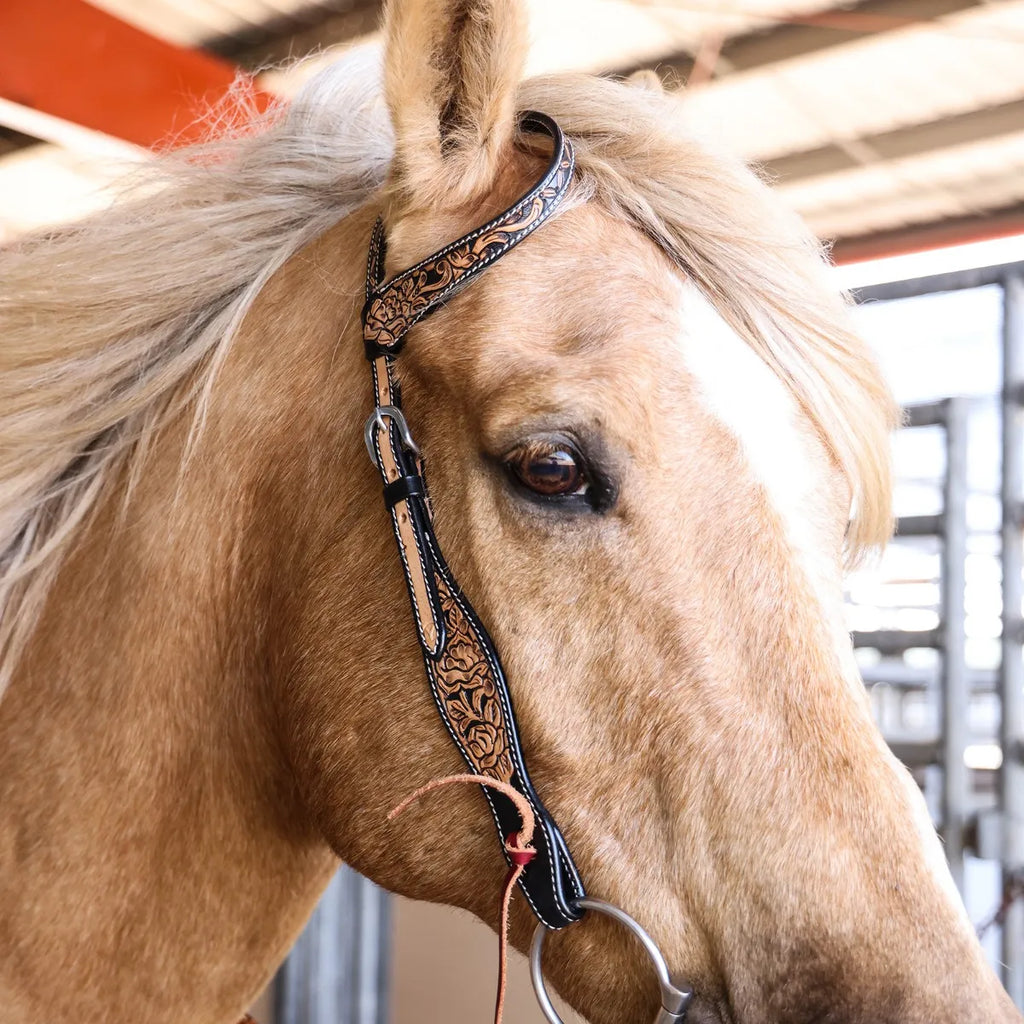 Blooming Wild One Ear Headstall