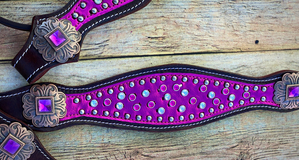 Magenta Princess Cob Size Tack Set