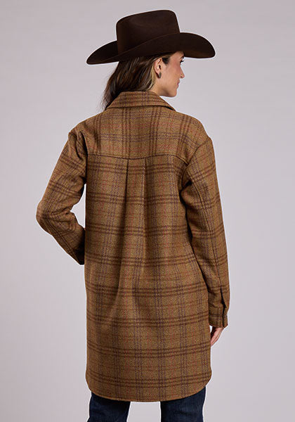 Stetson Ladies Brown Plaid Jacket
