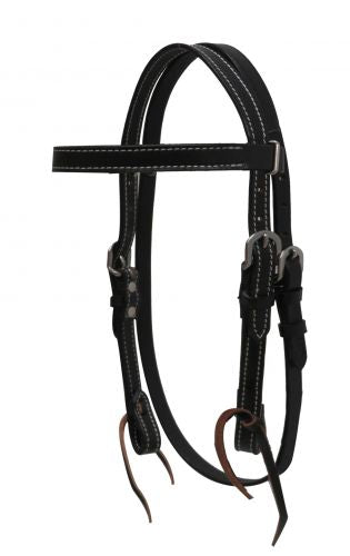 Black Leather Mini/Pony Headstall