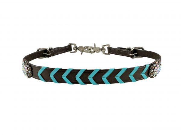 Turquoise Laced Wither Strap