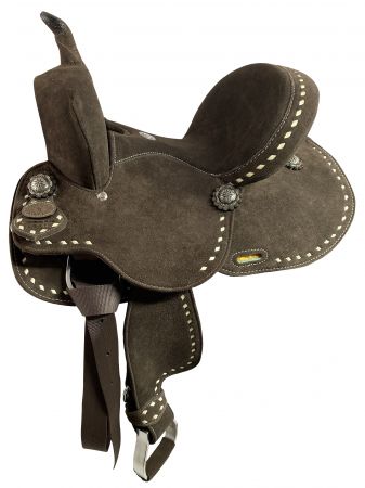 12" Chocolate Brown Double T Barrel Saddle