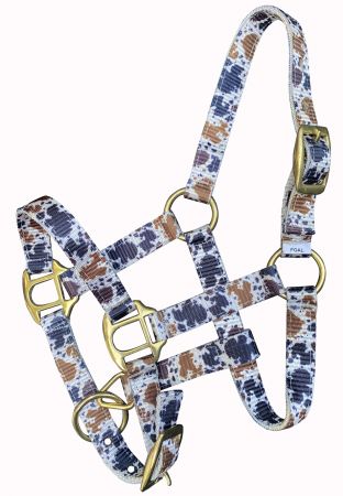 Foal/Mini Nylon Cowprint Halter