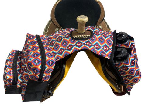 Bright Aztec Horn Bags