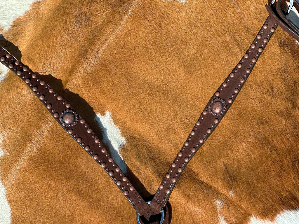 Double J Chocolate Roughout Breast Collar