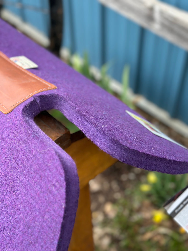 The Barrel Racer 7/8" Flex Fit Purple Saddle Pad