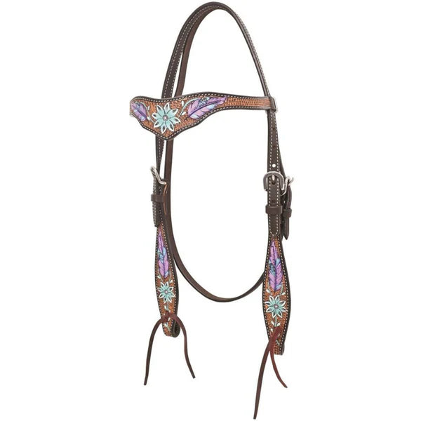 Light as a  Feather Browband Headstall