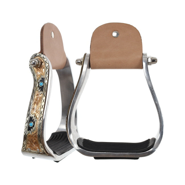 Aztec Bronze Stirrups