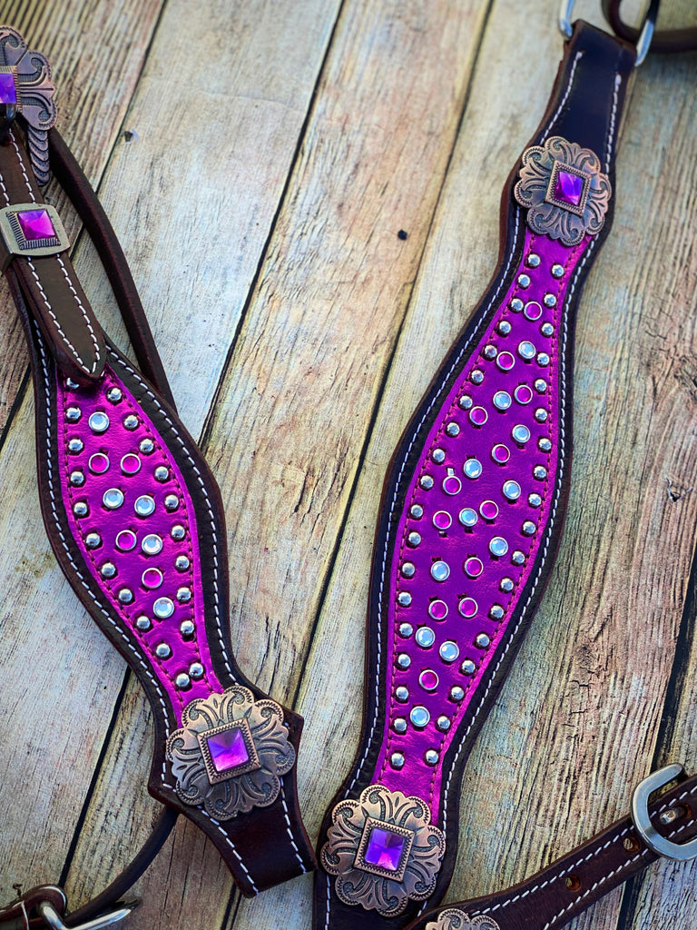 Magenta Princess Cob Size Tack Set