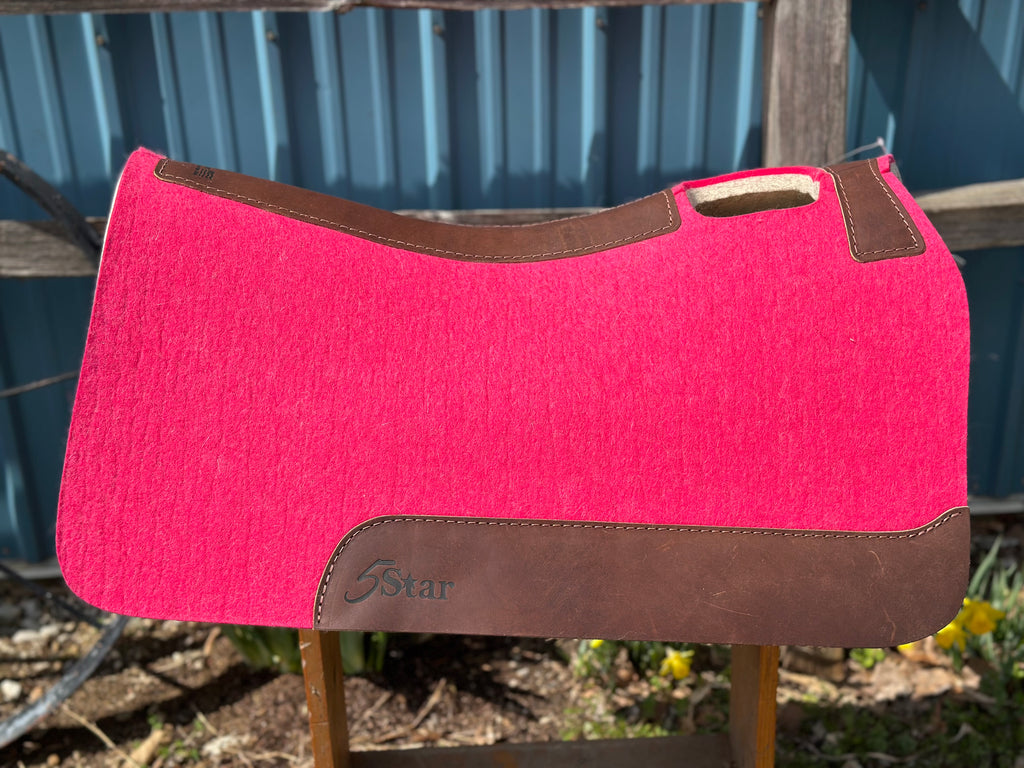 The Barrel Racer 3/4" Two Tone Pink  Saddle Pad