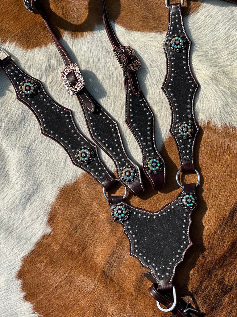 Limited Edition Black Glitter Tack Set