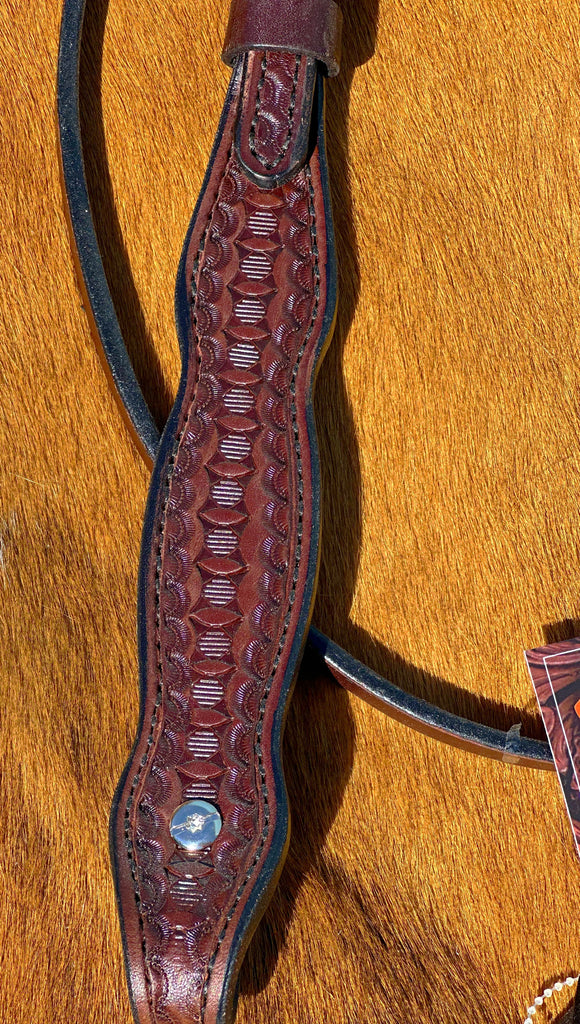 Windsor Chocolate Browband Headstall