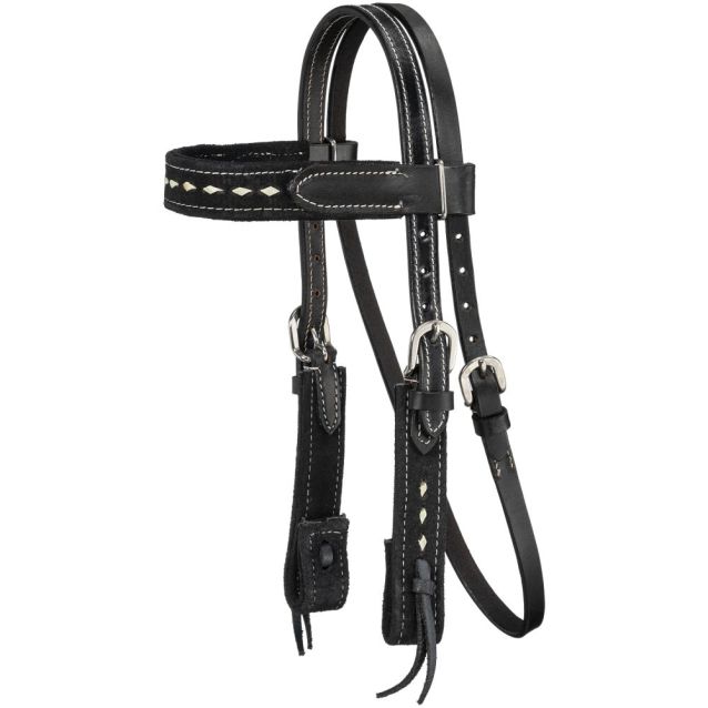 King Series Mini Black Browband Headstall