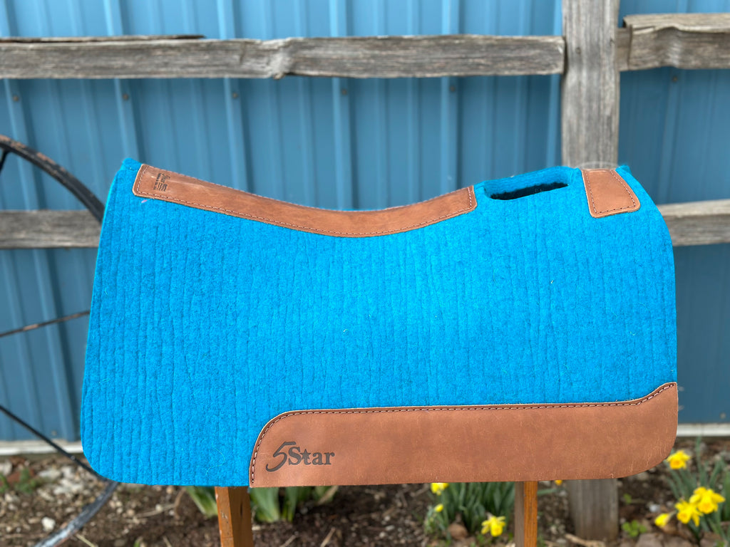 The Barrel Racer 7/8" Turquoise Saddle Pad