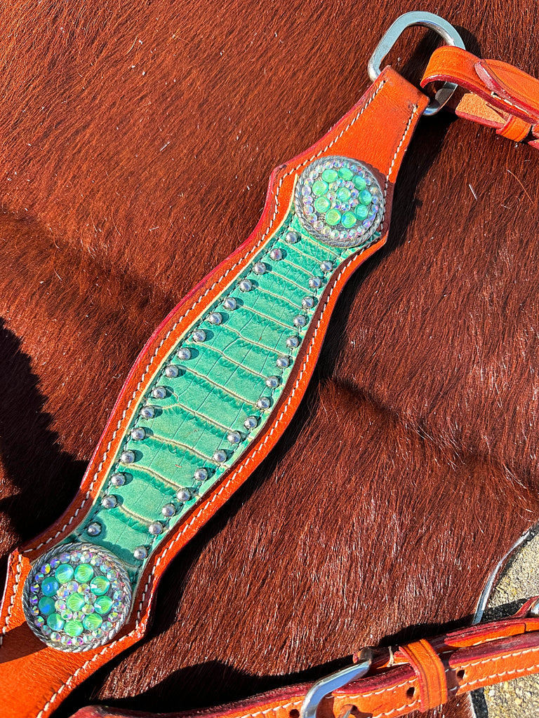 Mint Gator Pony Size Tack Set