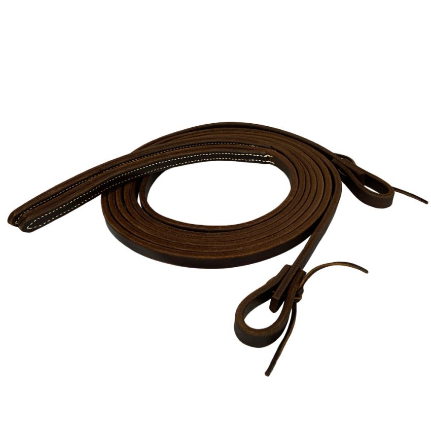 Harness Leather Split Reins- 5/8" Wide, 8' Long