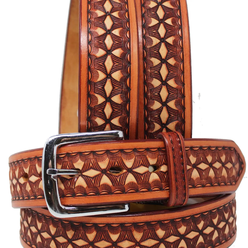 Antique Tooled Belt