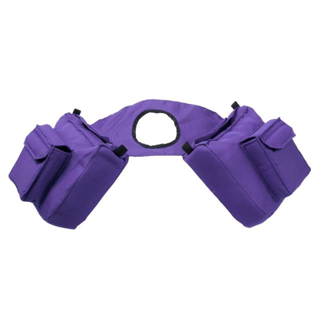 Purple Nylon Horn Bags