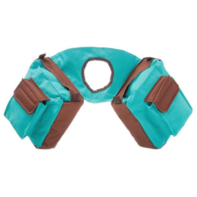 Turquoise Nylon Horn Bags