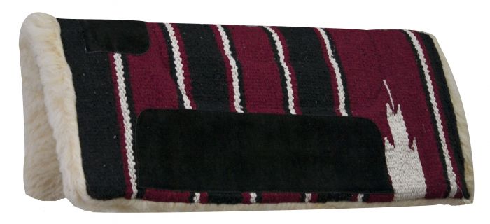 Burgundy Navajo Mini Saddle Pad