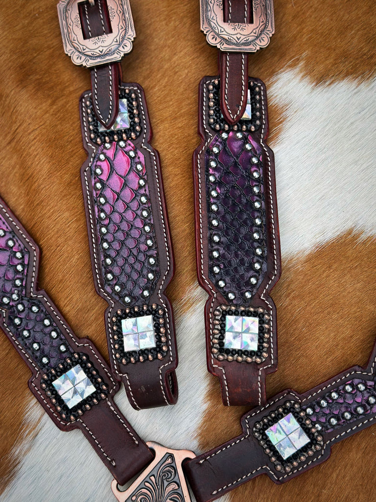 Plum Ombré Dragon Tack set