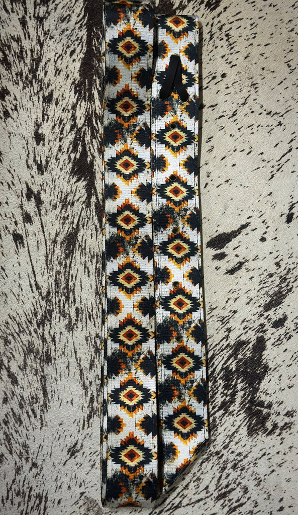 Aztec Sunstone Latigo and Off Billet Set