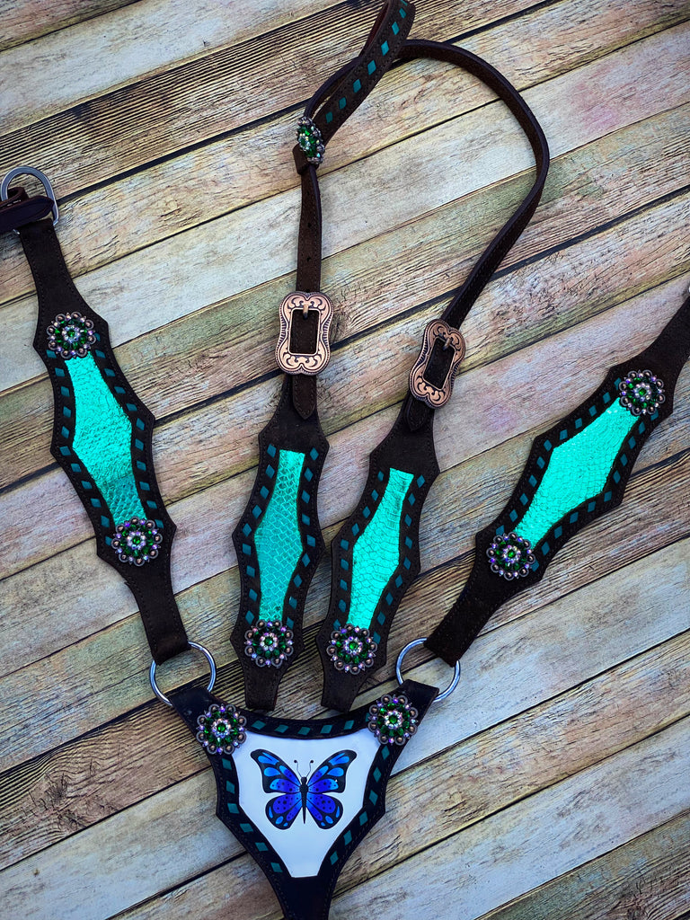 Jade Butterfly Tack Set