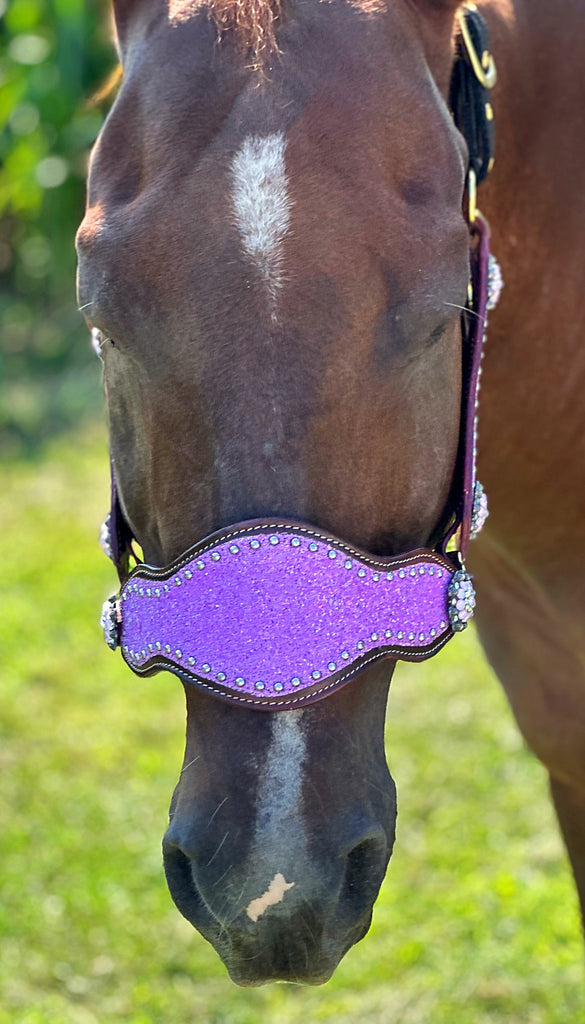 Lavender Glitter Bronc Halter