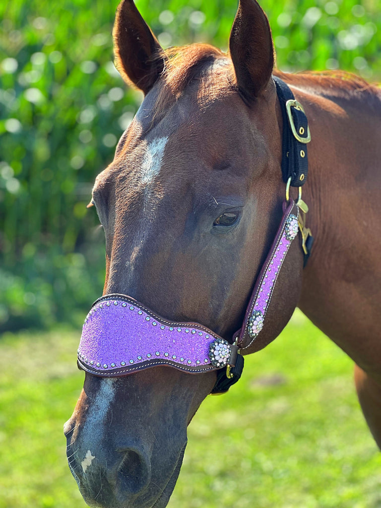 Lavender Glitter Bronc Halter