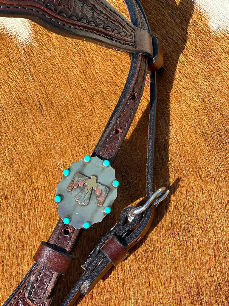 Windsor Chocolate Browband Headstall