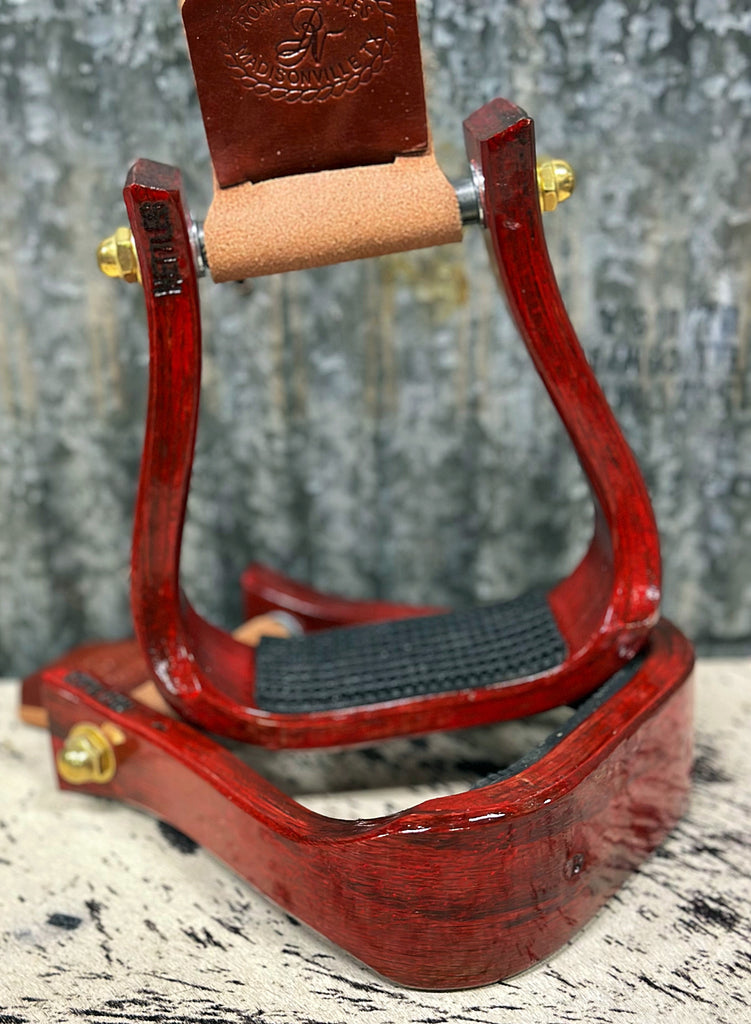 Red Nettles Barrel Racer Stirrups