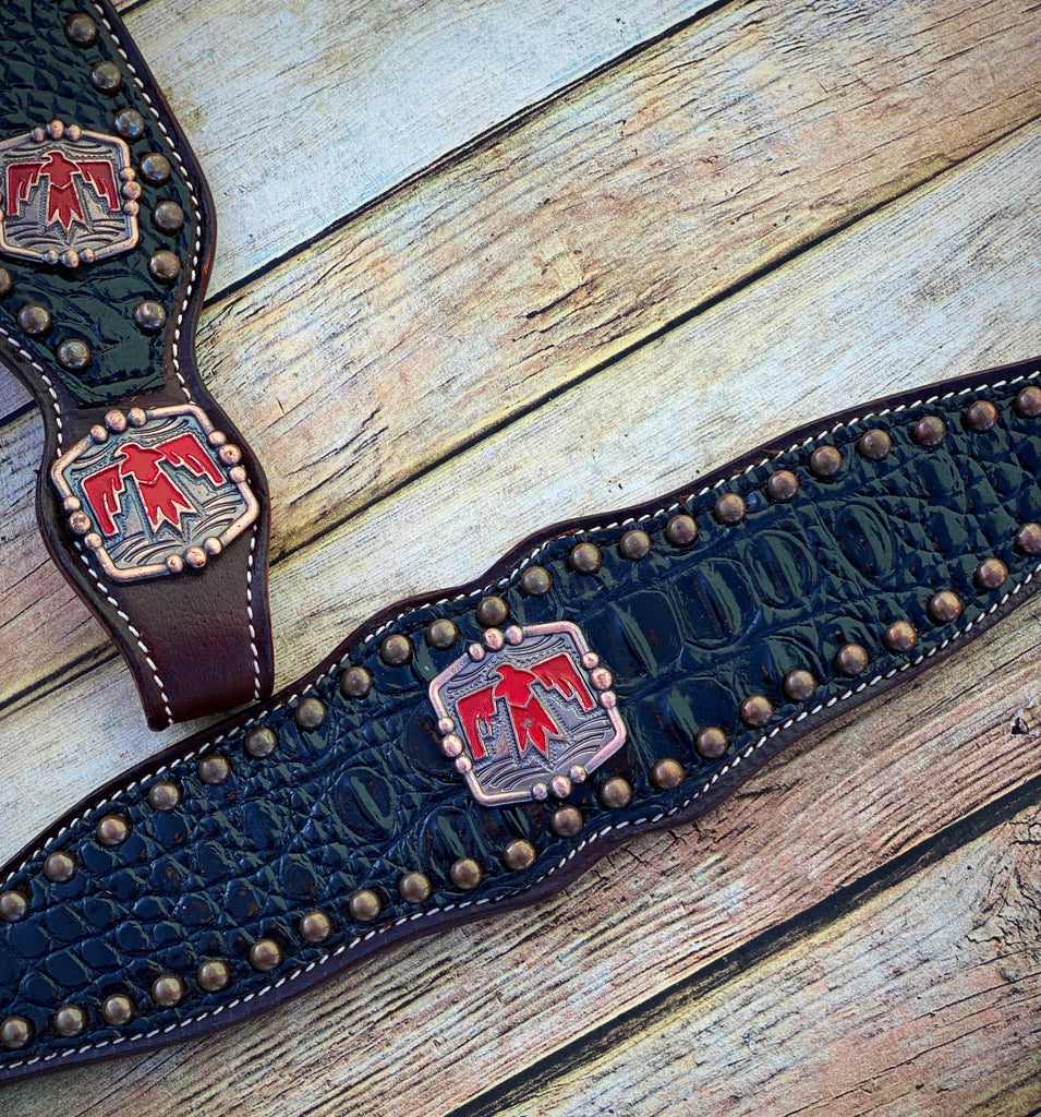 Red Thunderbird Cob Size Tack Set