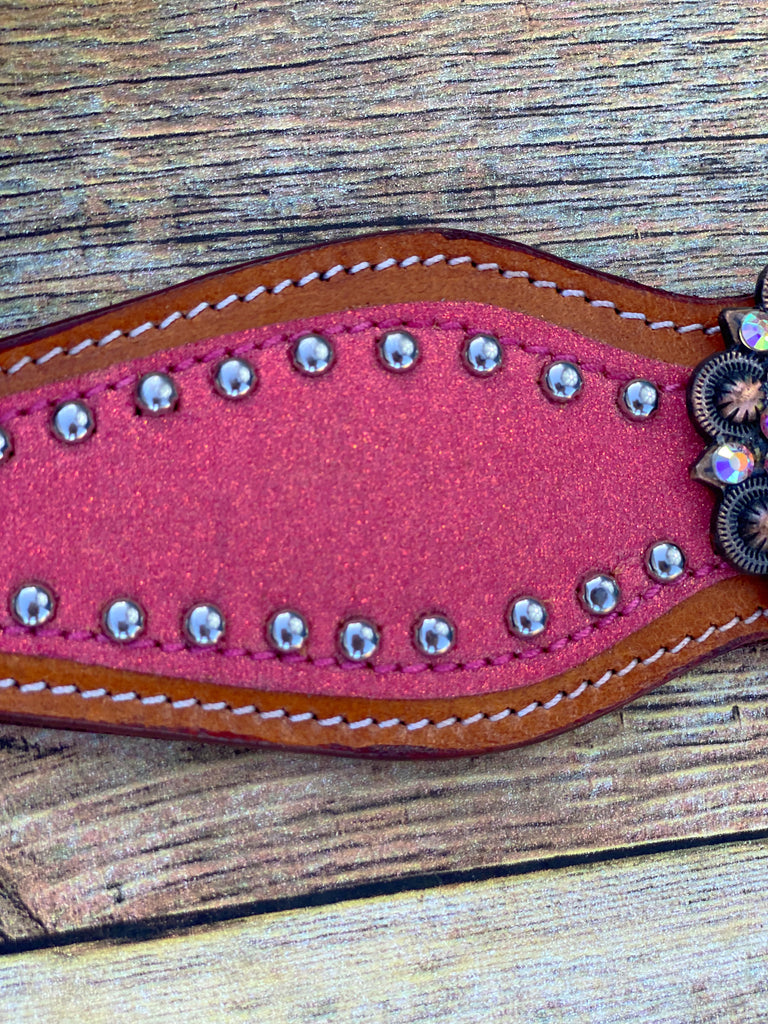 Pink Cheetah Cob Size Tack Set